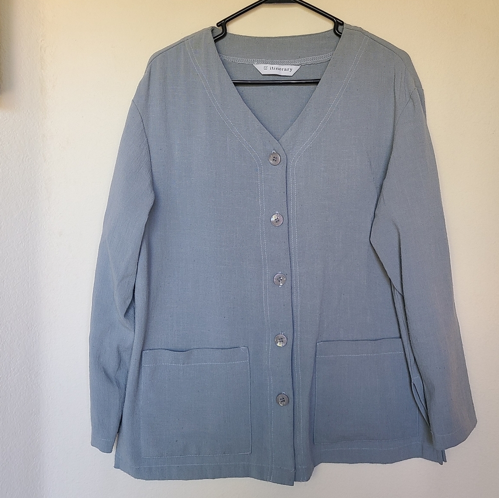 ◇itinerary travel clothing travel suit in blue◇